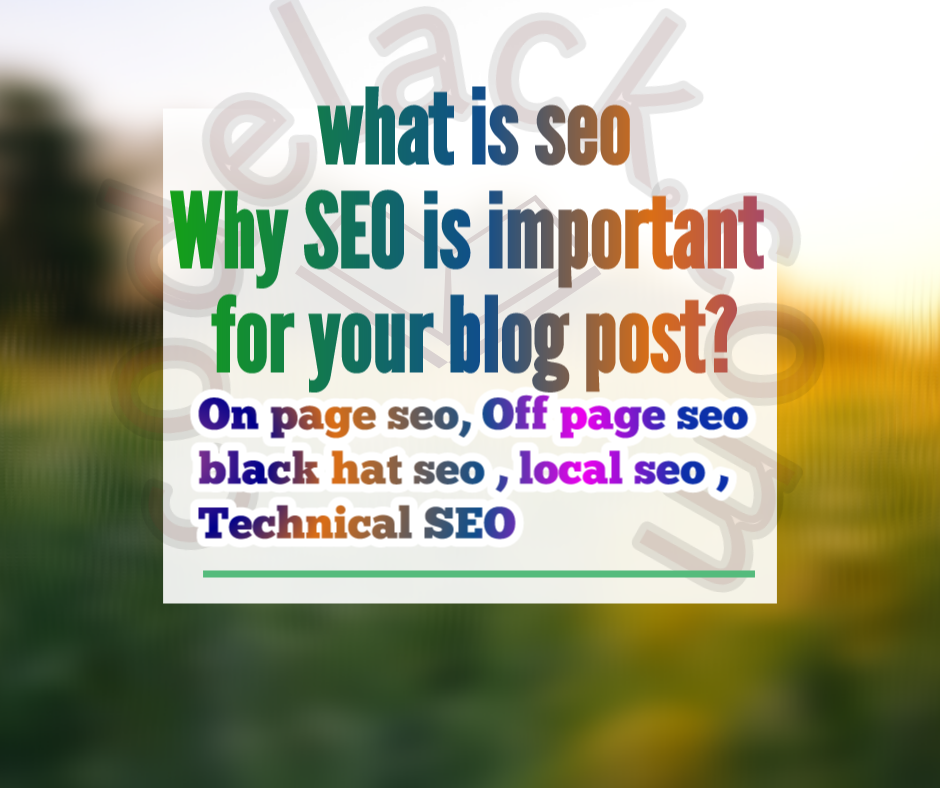 What is seo how to seo why seo is important